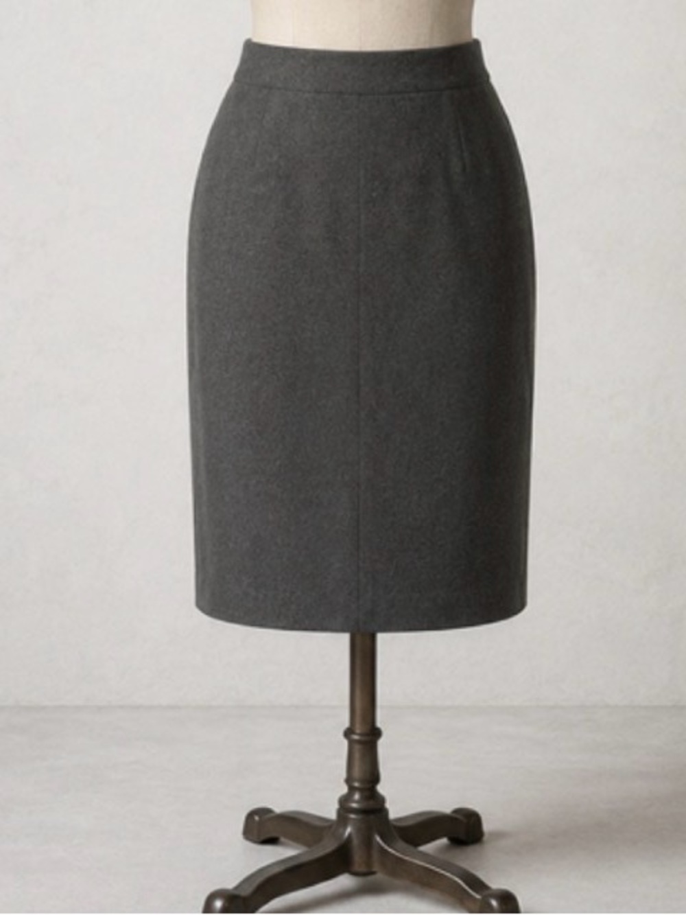 Vintage Kay Unger Classic Gray Pencil Skirt